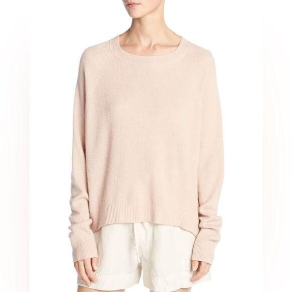 Vince Cashmere-Linen Crewneck Pullover - Picture 1 of 9